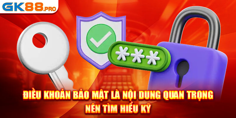 Điều khoản bảo mật là nội dung quan trọng nên tìm hiểu kỹ