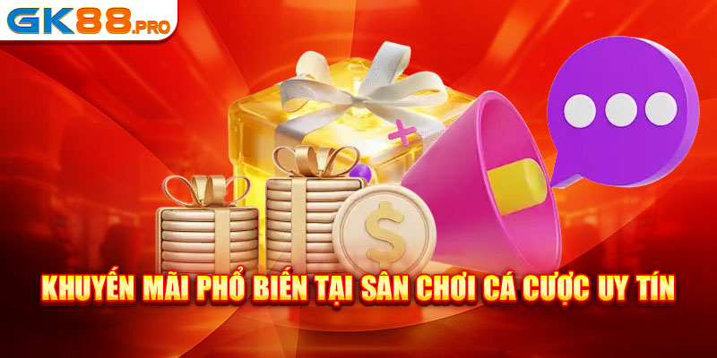 Khuyến mãi phổ biến tại sân chơi cá cược uy tín