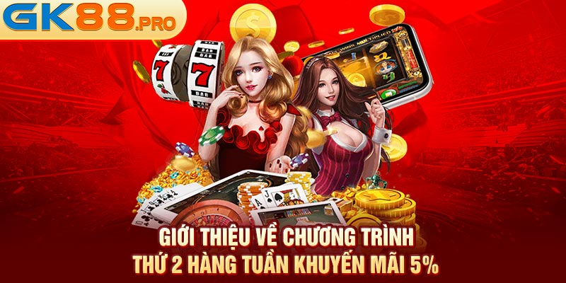 Giới thiệu về chương trình thứ 2 hàng tuần khuyến mãi 5%